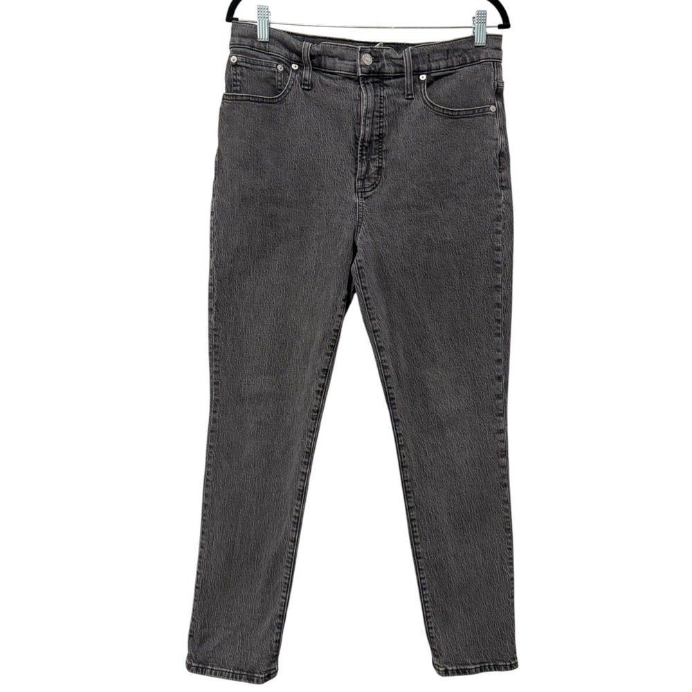 Madewell The Perfect Vintage Jean Womens Size 30T Black Denim Straight Leg